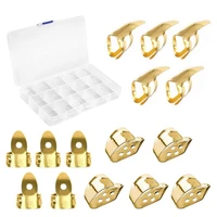 guitar picks set guitar thumb finger picks including 15 pieces thumb and finger picks 3 types with storage box