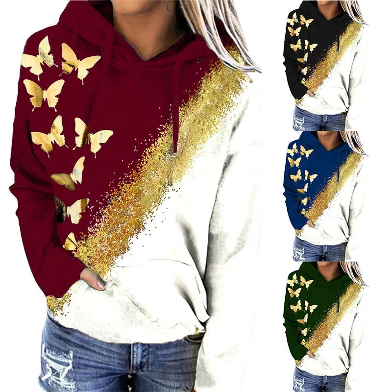 Новинка 2021 Осенний Женский свитшот Y2K в стиле Харадзюку модные женские толстовки