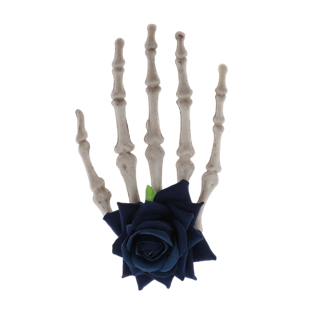 

Women Hand Bone Claw Hair Clip Halloween Cosplay Party Punk Rock Hairpin