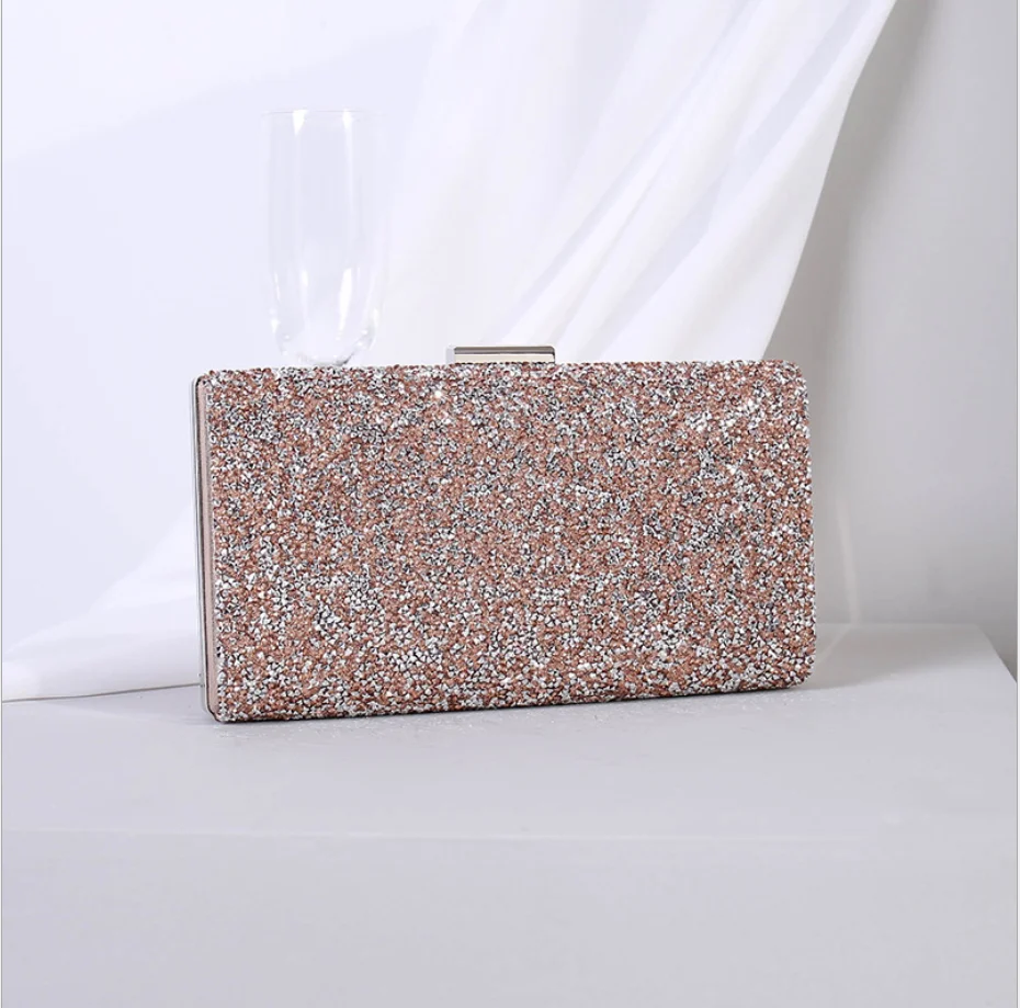

Women shinny Evening bags Wedding Party Crystal Clutch purse wallet Handbag Purses Metal Clutches Bag shoulder bag handbag gift