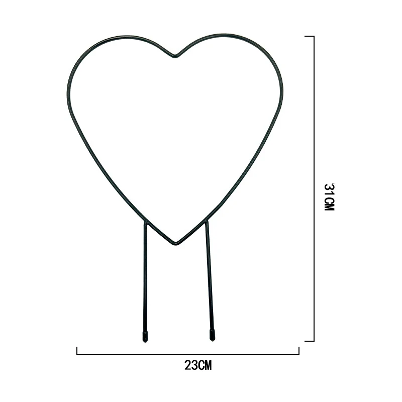 

Round Heart Shape Plant Trellis Support Rack Decorative Plants Climbing Holder Rack Potted Plants Flowers Indoor Garden Building