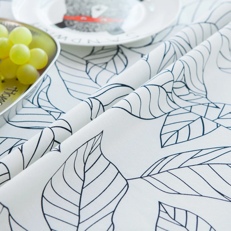 Giantex Декоративная скатерть из хлопчатобумажной ткани прямоугольные скатерти для