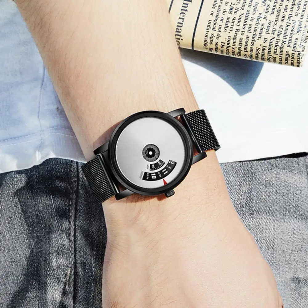 

WLISTH Creative Men Luxury Waterproof Stainless Steel Quartz Watch Wristwatch