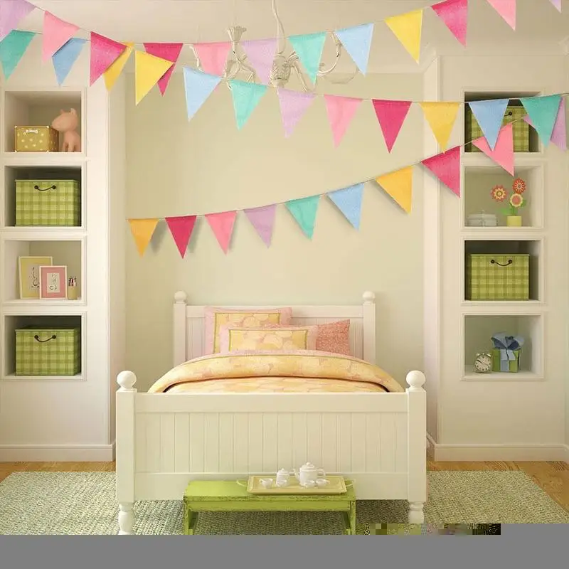 

1x12 Flags 3.5m Pennants European Style Wedding Birthday Supplies Outdoor Party Decoration Banner Party Decor New Garden Ye K3T3