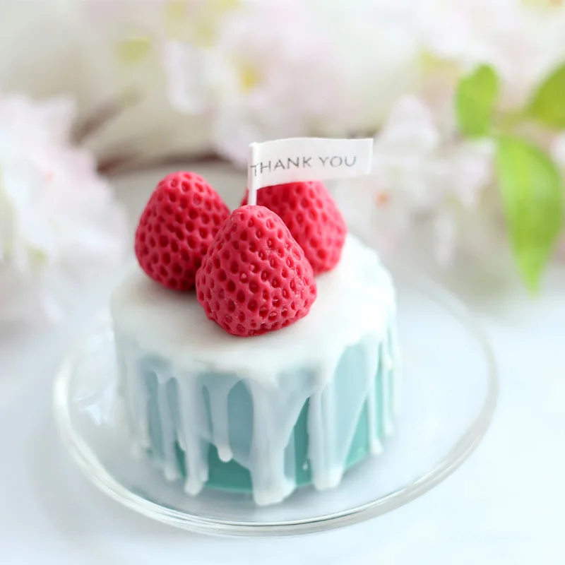 

Silian Strawberry Food Grade Silicone Mold 3D Three-dimensional Cake Candy DIY Chocolate Tool Baking Accessories Resin Mould