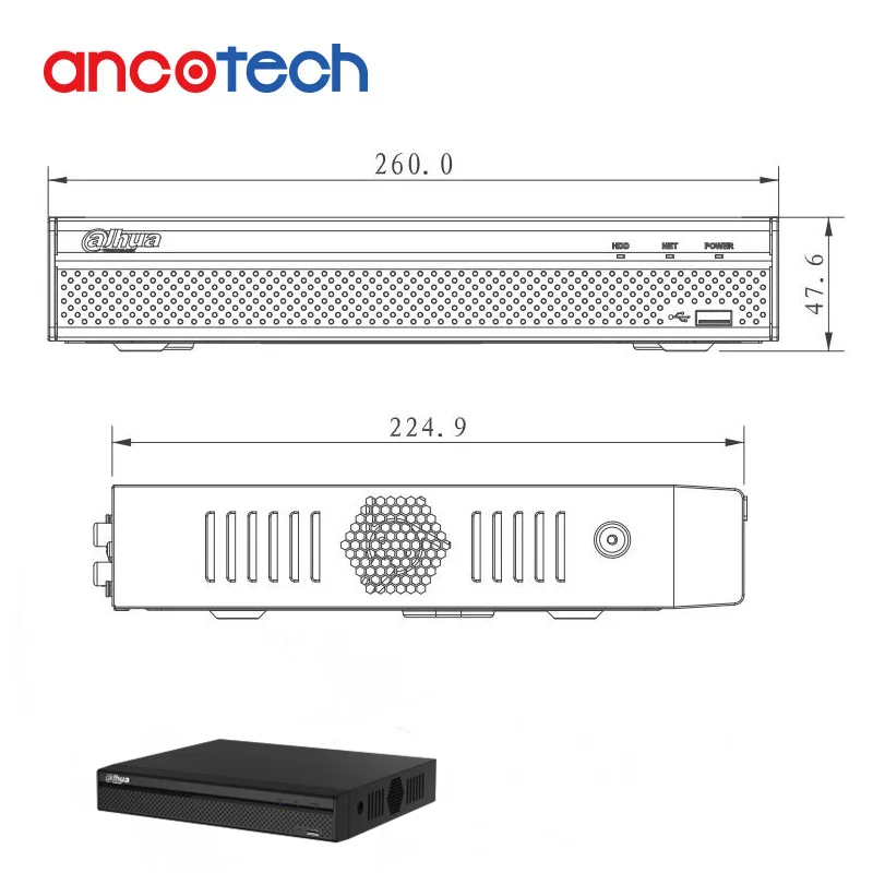 

Dahua NVR 4 Channel Compact 1U 4PoE 4K&H.265 Lite Network Video Recorder NVR4104HS-P-4KS2