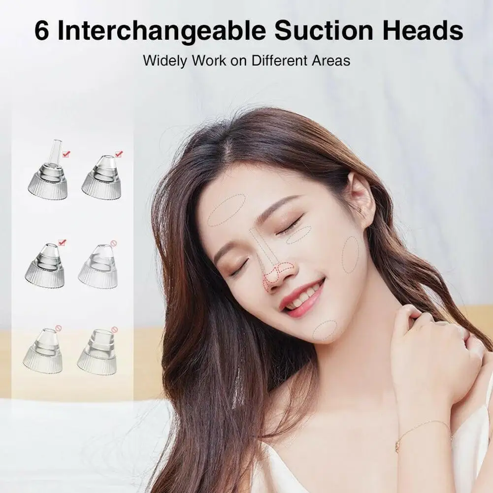 

Electric Vacuum Suction Visual Blackhead Remover Machine Deep Tools Acne Pore Cleaner Face Heating Cleansing Skin Care WIFI Q0C7