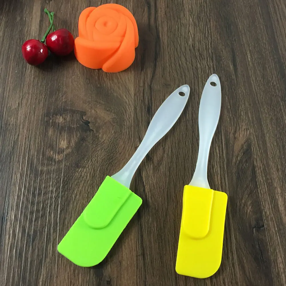Термостойкий силиконовый шпатель для торта скребок сливочного масла кухонный