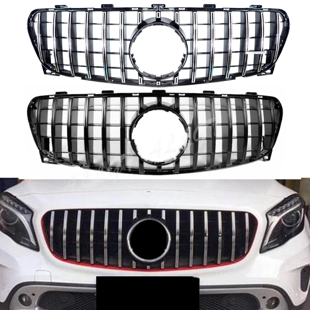 Передний гоночный заготовка бампер решетка верхняя Facelift грили для Mercedes Benz GLA Class