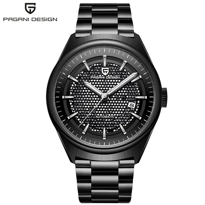 

Часы мужские, автоматические, механические, из нержавеющей стали, водонепроницаемые