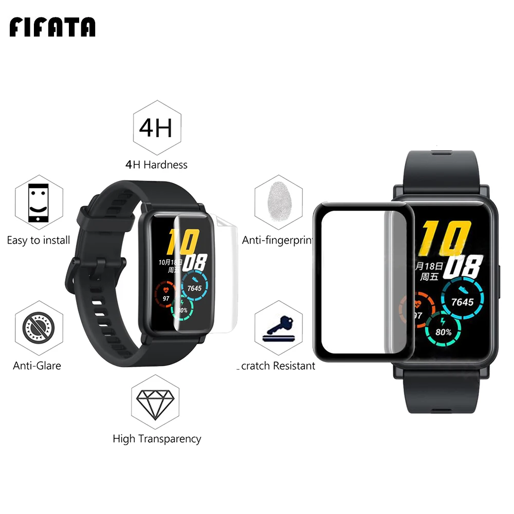 

2 шт., 5D HD защитная пленка для смарт-часов Huawei Fit/Huawei Honor ES