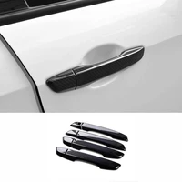 for honda civic 10th 2016 to 2018 car door handle protector decoration trim cover abs carbon fibre car styling accessories 8pcs