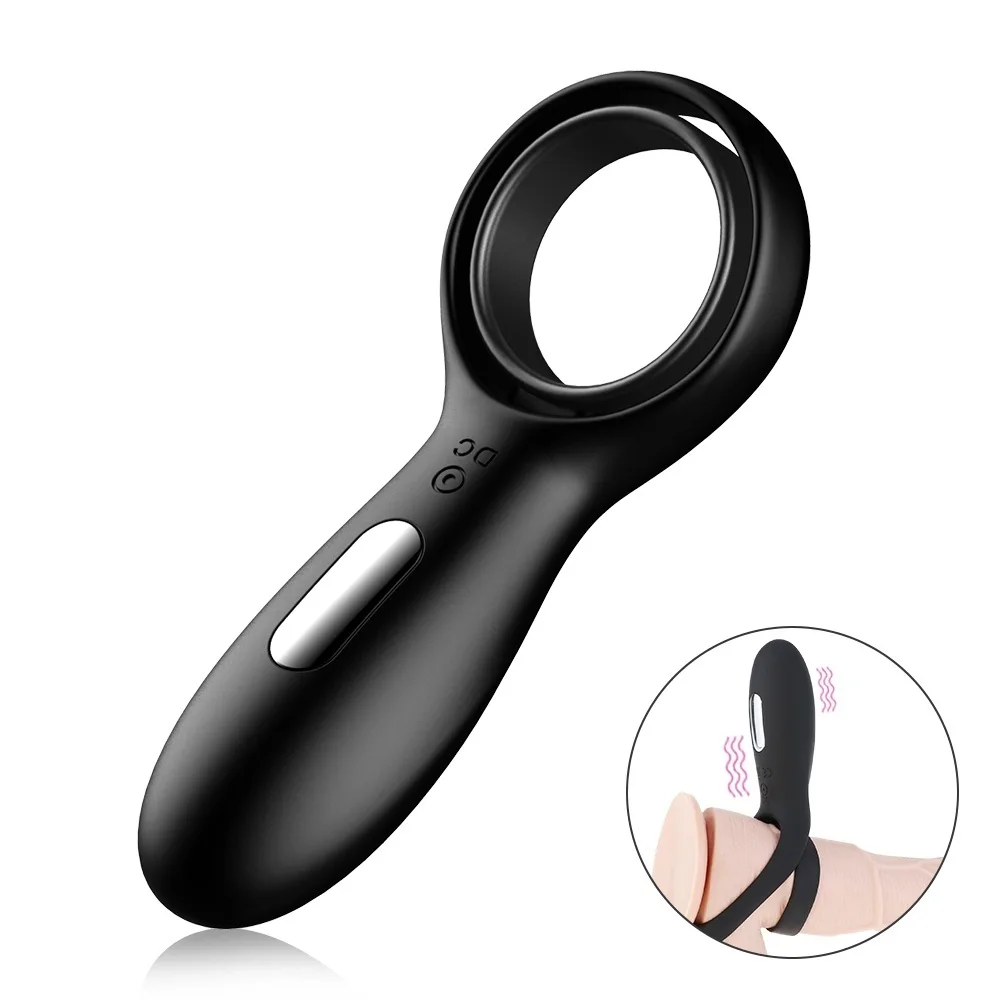 

Double Vibrating Cock Ring Sex Toy for Men Penis Rings Vibrator 10 Modes Erection Longer Lasting Massager Delay Ejaculation Sexo
