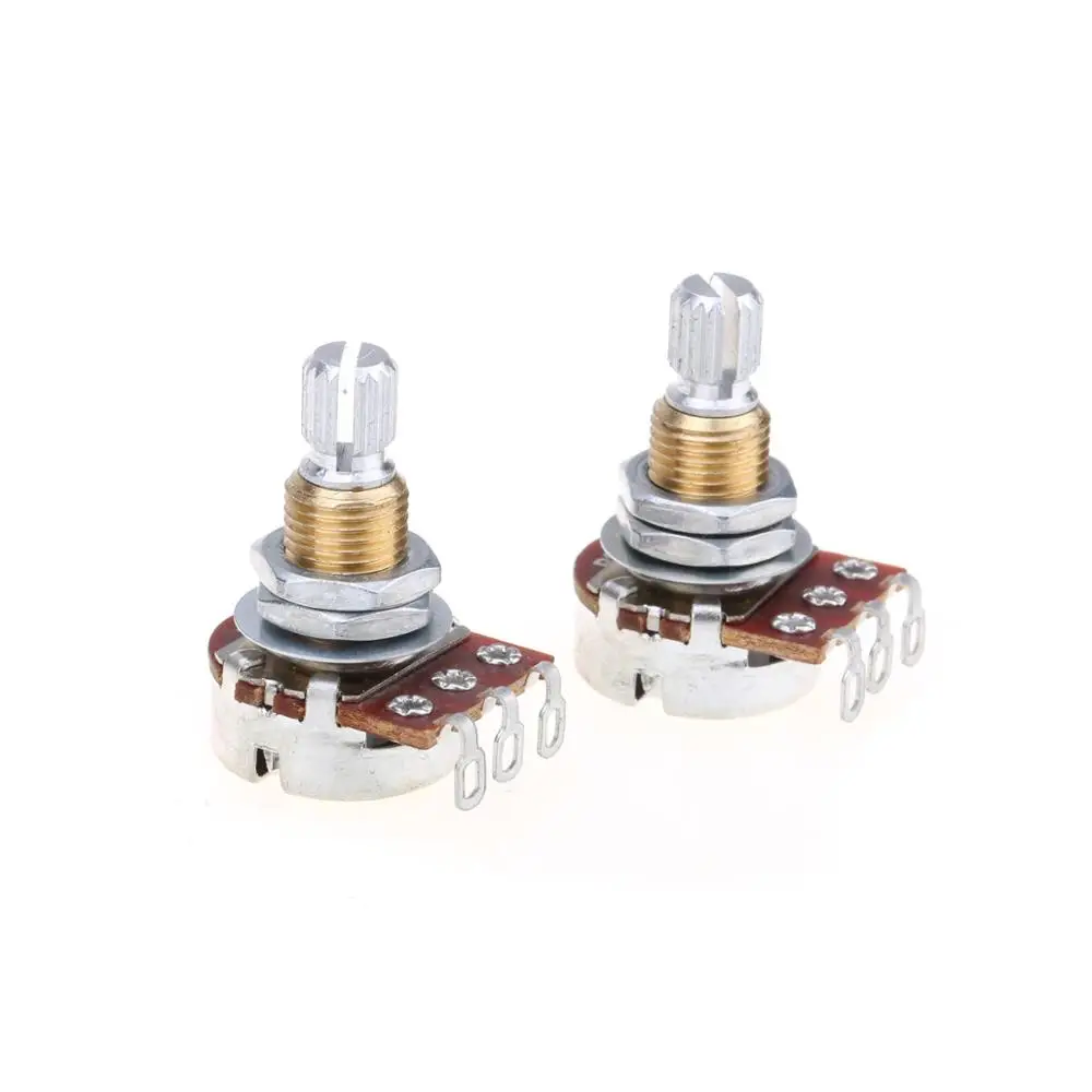 

Musiclily Pro Brass Thread Mini Metric Sized Control Pots B25K Linear Taper Potentiometers for Guitar (Set of 2)