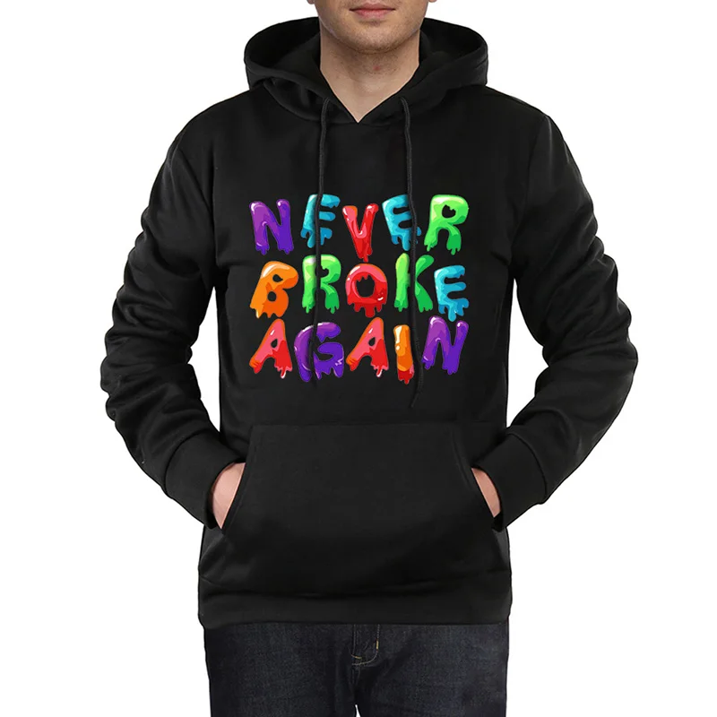 Sudaderas para hombres мужские толстовки с буквенным принтом капюшоном пуловер длинными