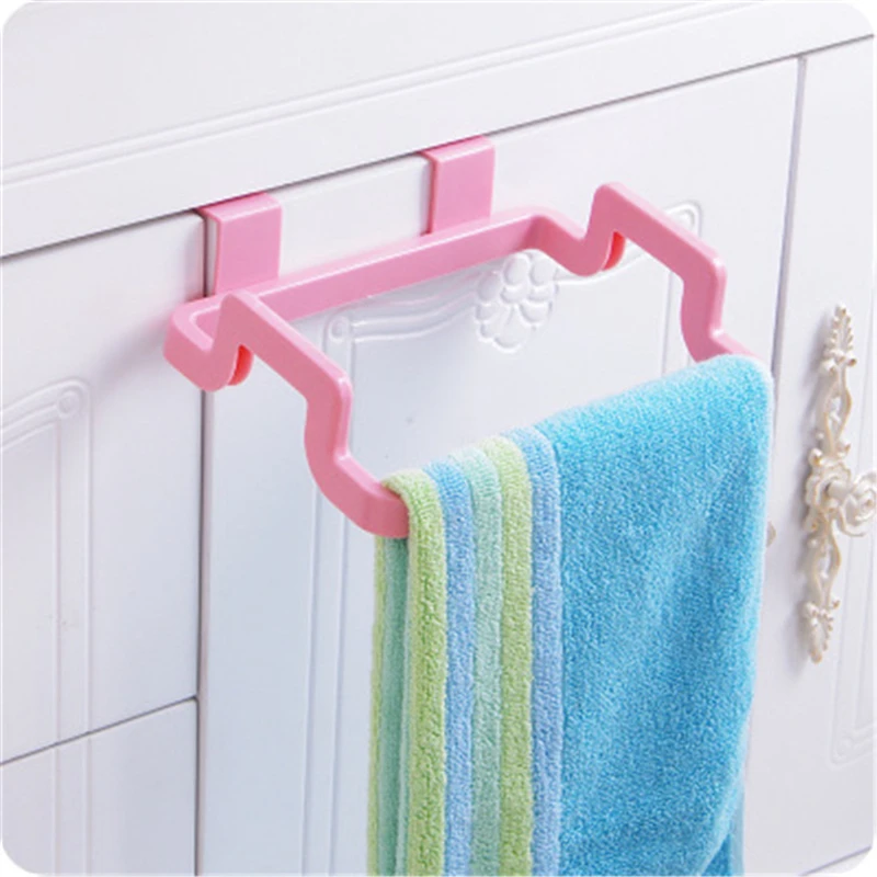 Kitchen Trash Bag Hanger Cupboard Cabinet Door Back Garbage Holder Organizer Rubbish Storage Assisted Tool 4colors | Дом и сад