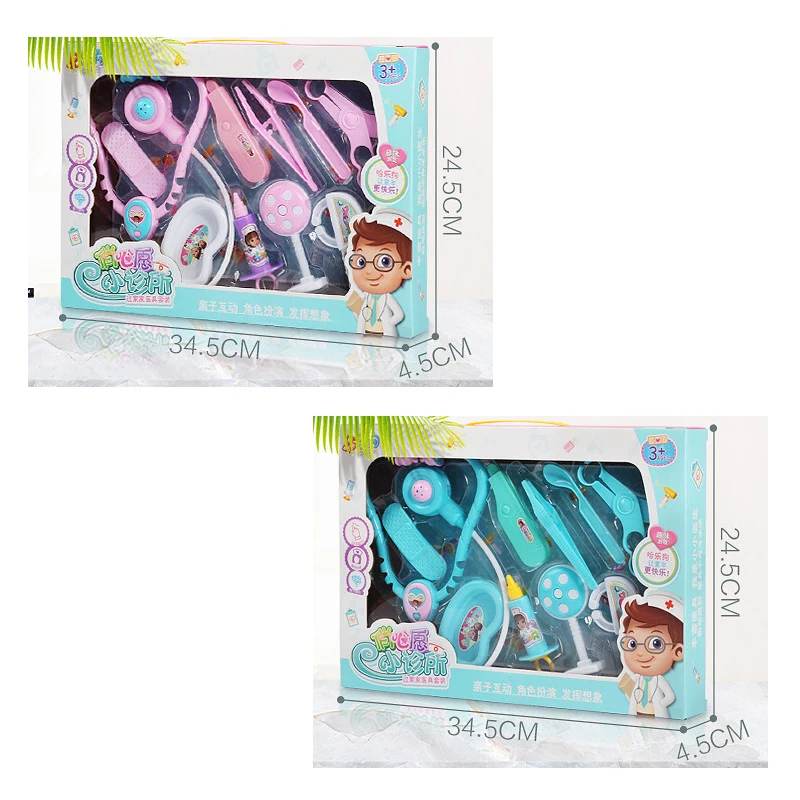 

Dental doctor clinic toy set dentist toy injection needle stethoscope kid play house kindergarten training graduation gift 10pcs