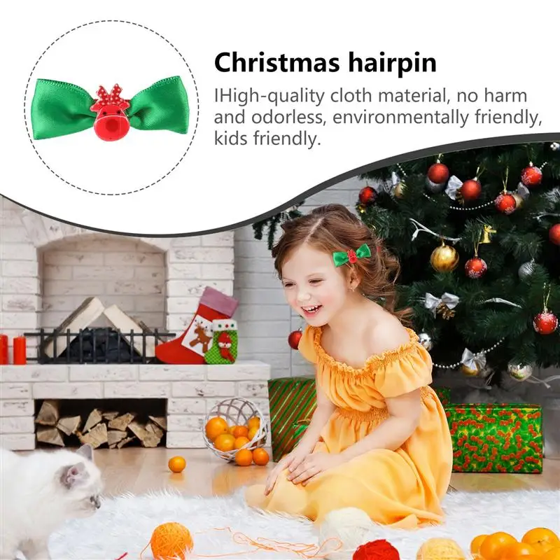 

14pcs Hair Clips Creative Hat Christmas Headdress Hairpin Barrettes