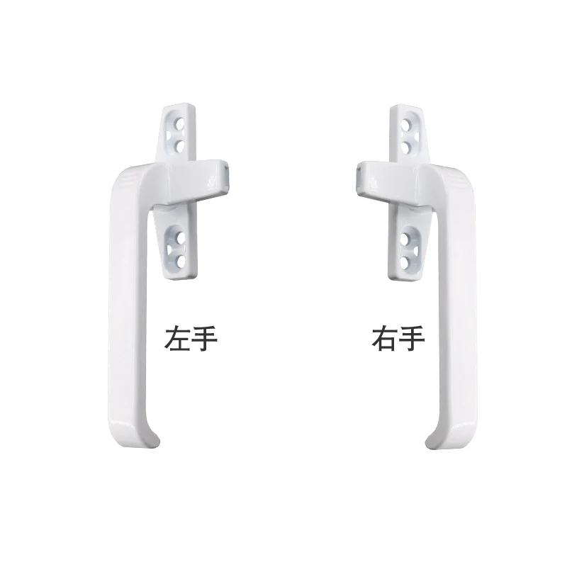 Утолщенная пластиковая стальная дверная и оконная ручка с замком для двойного