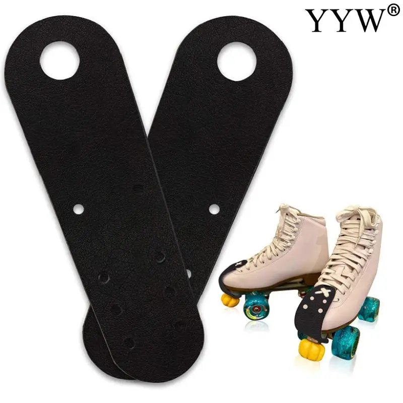 

2PCS Women Quad Roller Skate Toe Guard Cover Sliding Front Cover Protector Skating Accessories Girls Colorful Mircofiber Leather