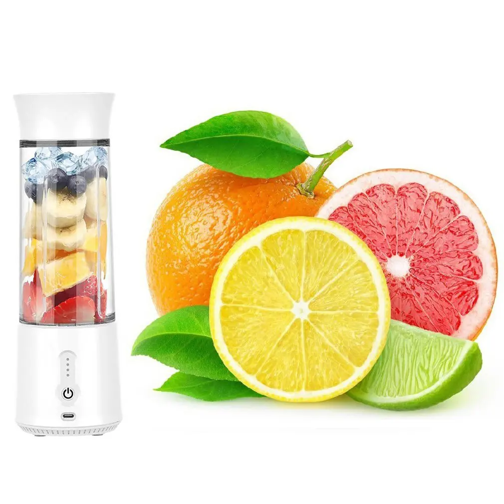 

Portable Blender 500ml Personal Blender For Shakes And Smoothies Fruit Juice Mixer Rechargeable Six Blades Convenient Blender