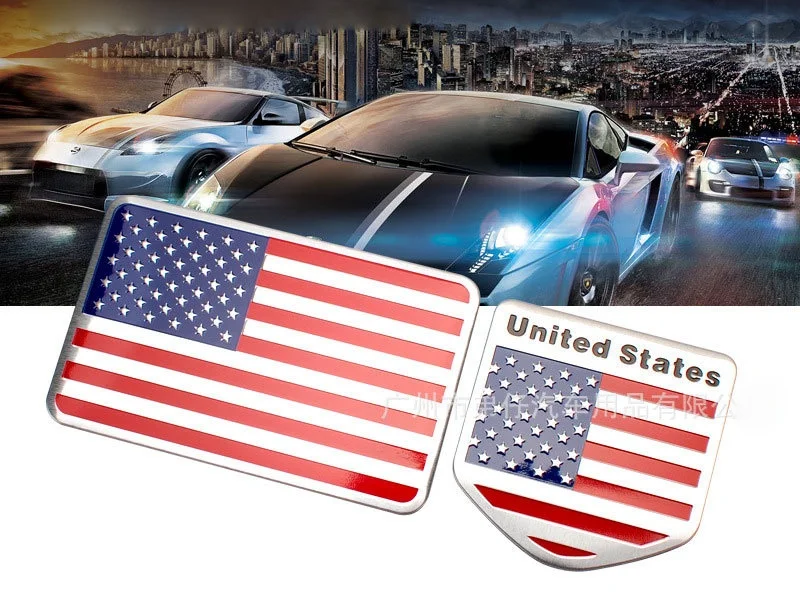 2 шт. значок с национальным флагом США внешний аксессуар для мотоцикла большая