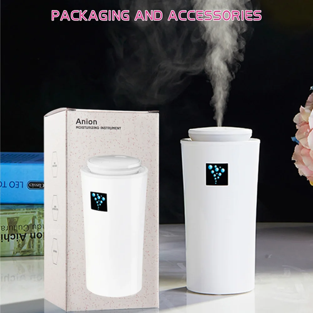 

KBAYBO 230ML Mini car diffuser Ultrasonic air Humidifier USB diffusers mist maker for Car Humidifier for home with LED lights