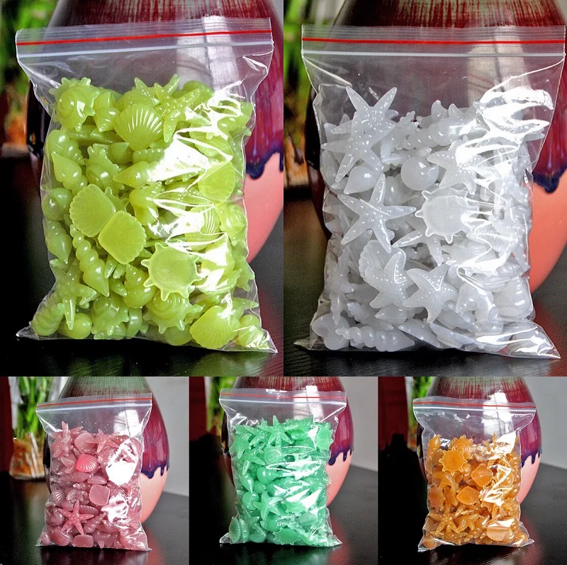 50 шт. светится в темноте морская звезда светящийся камень садовая мощеная