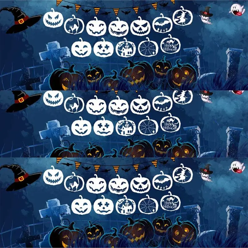 

12pcs/set Halloween Pumpkin Layering Stencils Drawing Template Painting DIY Scrapbooking Album Decor Embossing Paper Card