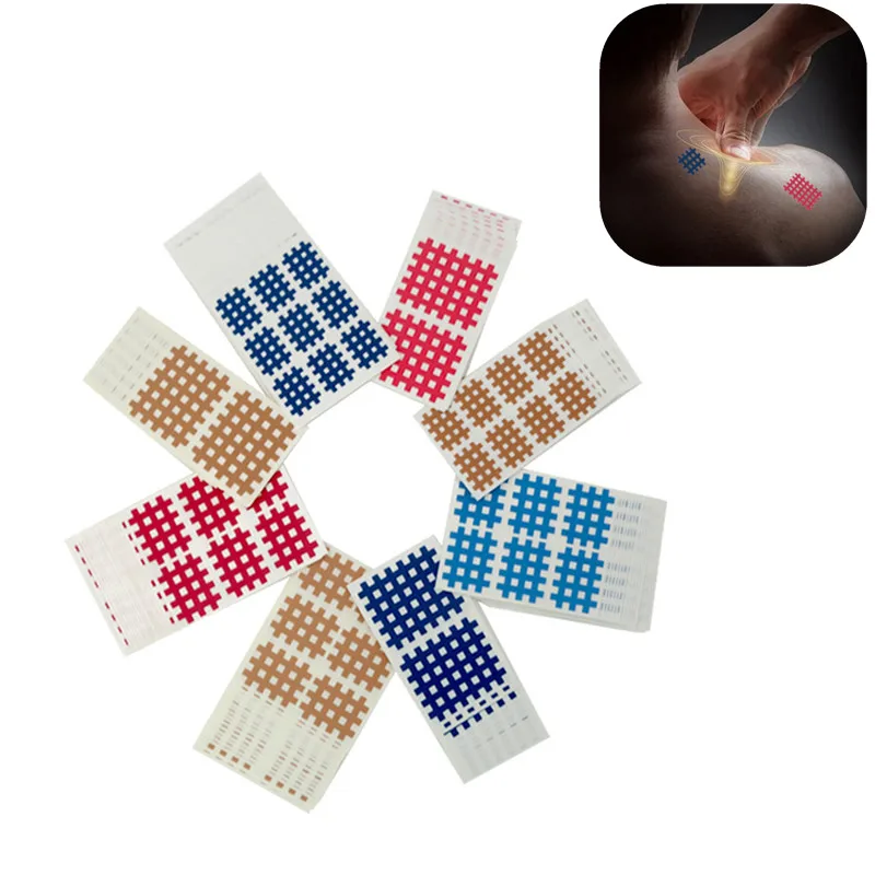 6 Цвет дышащий спортивный тейп крест физиотерапии мышц патч связок сустава