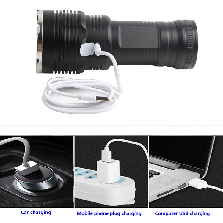 Фонарь светодиодный аккумуляторный Cree xhp70 xhp50,18650 аккумулятор, фонарь для охоты, кемпинга, самообороны, мощный светодиодный тактический фонарик
