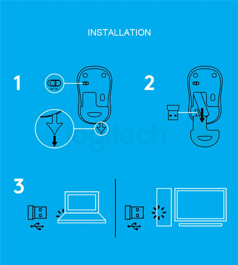 Беспроводная Бесшумная мышь logitech M220, игровой компьютер, usb-приемник с 2,4 ГГц, Высококачественная оптическая эргономичная мышь для дома и офиса