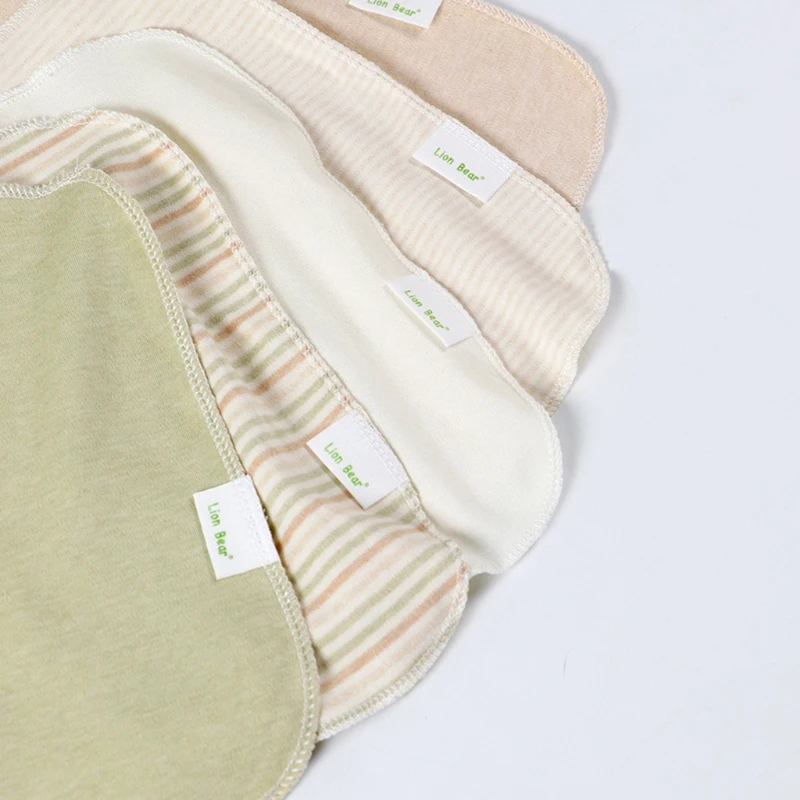 

5pcs Baby Feeding Towel Natural Organic Cotton Baby Washcloths Handkerchief