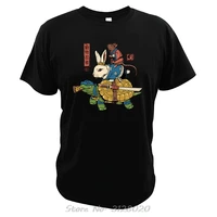 kame usagi and ratto ninjas t shirt harajuku cotton tees summer tops rabbit turtle mouse animal japan tshirt 922633