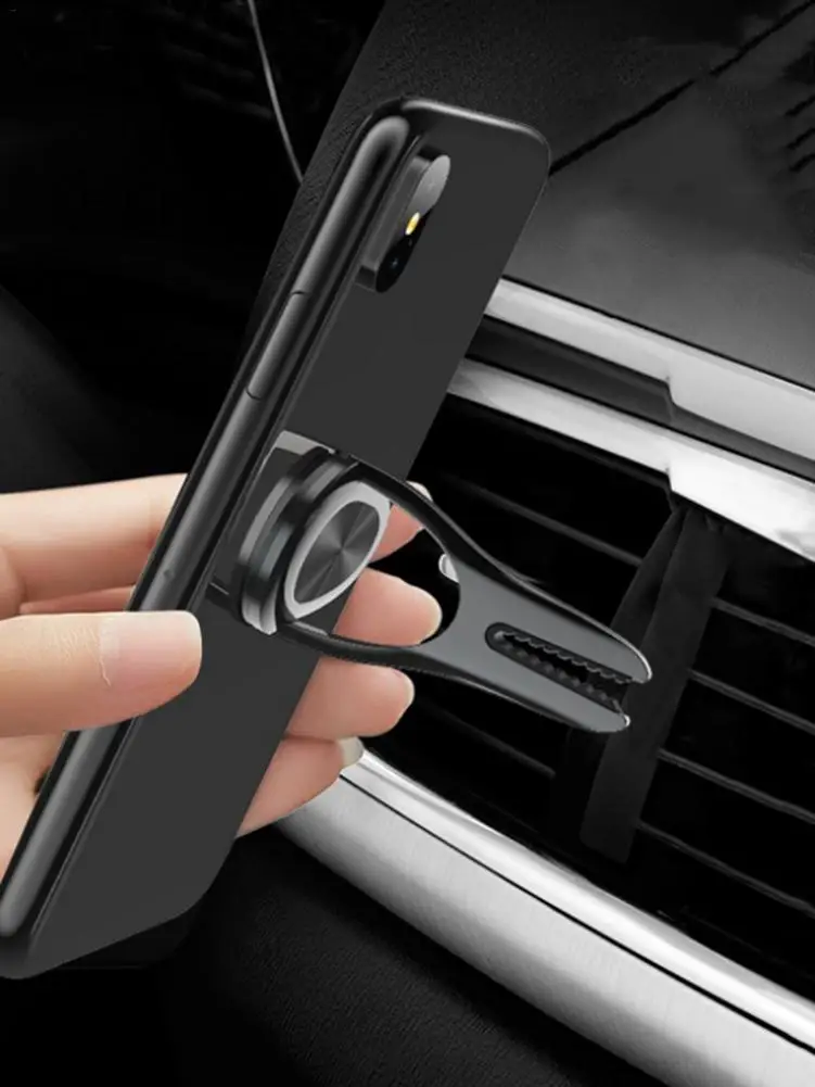 Multipurpose Mobile Phone Bracket Car Air Outlet Stand Mount Metal Ring Grip Universal For All Models Of Phones | Мобильные телефоны