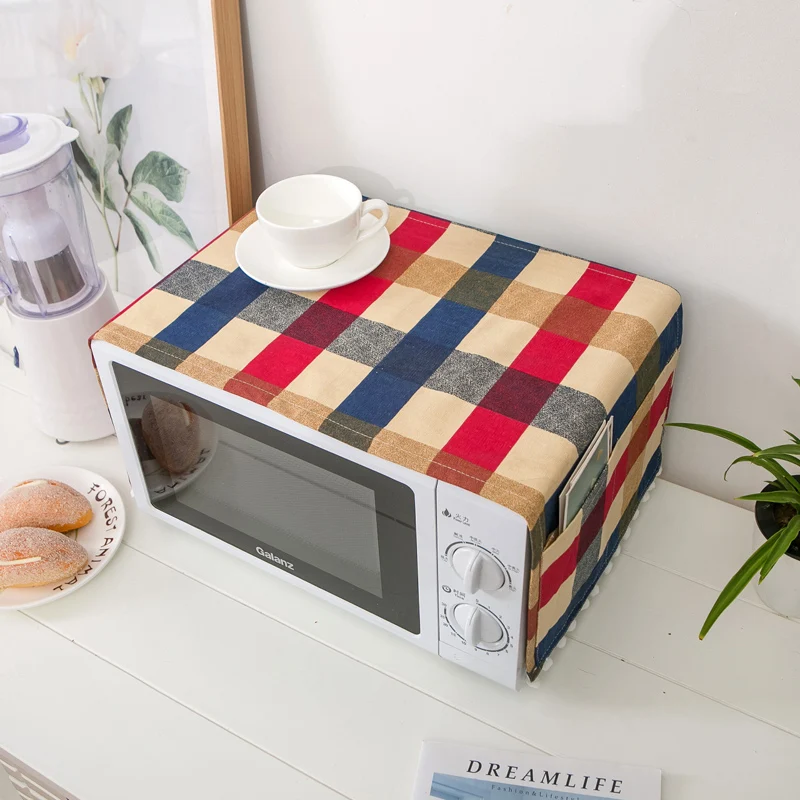 Europe Microwave Oven Cover Hood Oil Dust With Storage Bag Covers Kitchen Accessories Supplies Home Decor | Дом и сад