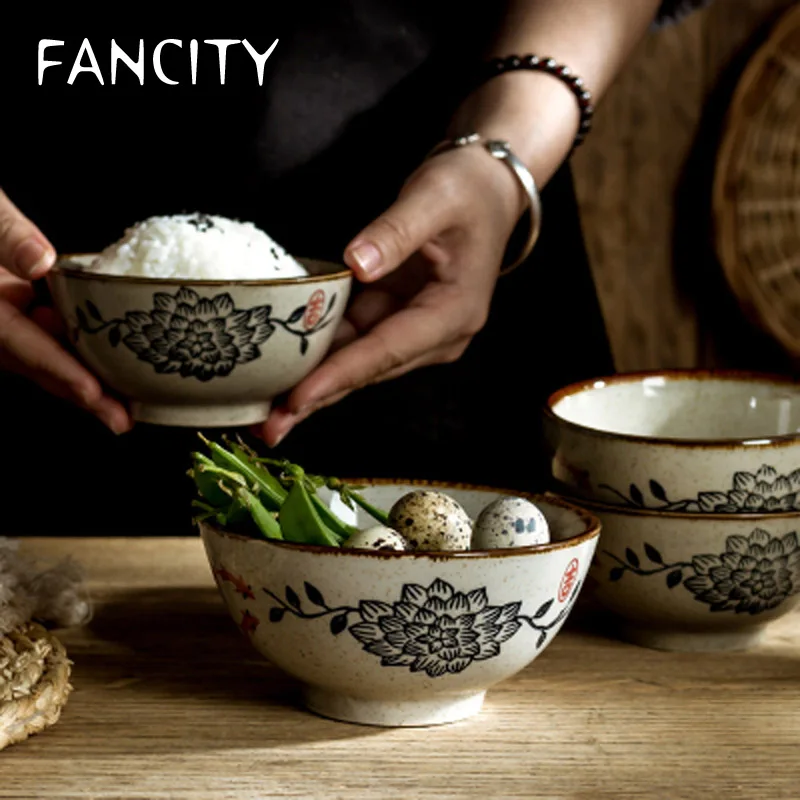 FANCITY в японском Ретро керамическая миска для каши Творческий десерта мисочка
