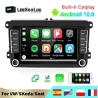 Автомагнитола LeeKooLuu, 2 din, Android, мультимедийный плеер с GPS для Volkswagen VW T5 Touran Golf 5 6 Polo Passat b6 b7 Caddy