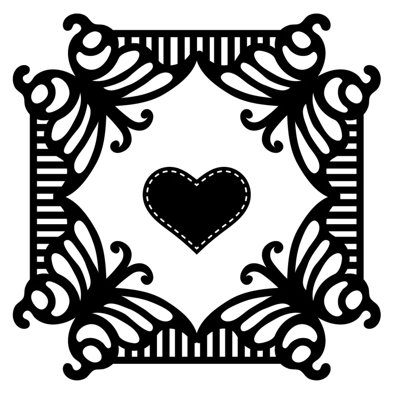 InLoveArts бабочка угловая высечка металлические высечки Скрапбукинг Новый 2019