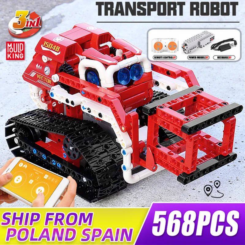 

MOULD KING 15048 Building Blocks High-Tech APP Control Exploration Model Remote control truck Bricks Kids Toys Christmas Gifts