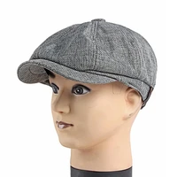 summer spring thin retro beret breathable mens beret newsboy hat casual unisex octagonal flat cap for daily wear