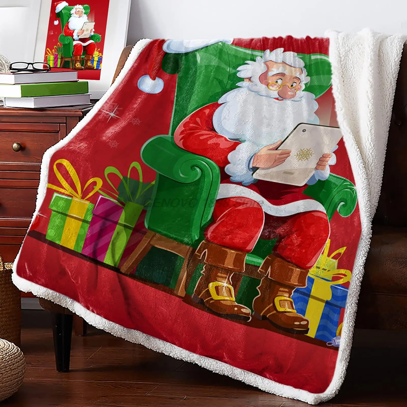 

Fleece Throw Blanket for Couch Thick Fuzzy Fluffy Soft Cozy Bed Blanket, Reversible Sherpa Fleece Blanket for Sofa Chair, 60x80i