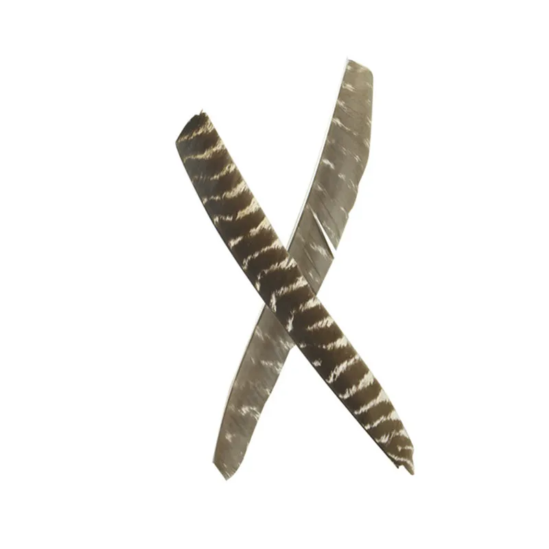 50 шт. полная длина настоящие индейки перо стрелы Fletches левое крыло для стрел