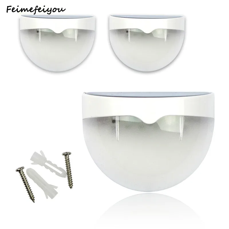 

Уличная водонепроницаемая лампа безопасности на солнечной батарее, настенный декоративный шаговый светильник с 6 светодиодный и автоматич...