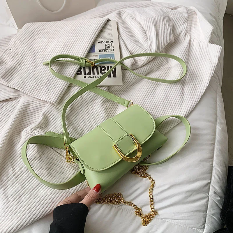 

High-quality Summer Popular Small Bag Female Summer 2021 New Trendy Fashion Lady Chain Crossbody Chest Bag Small Square Bag