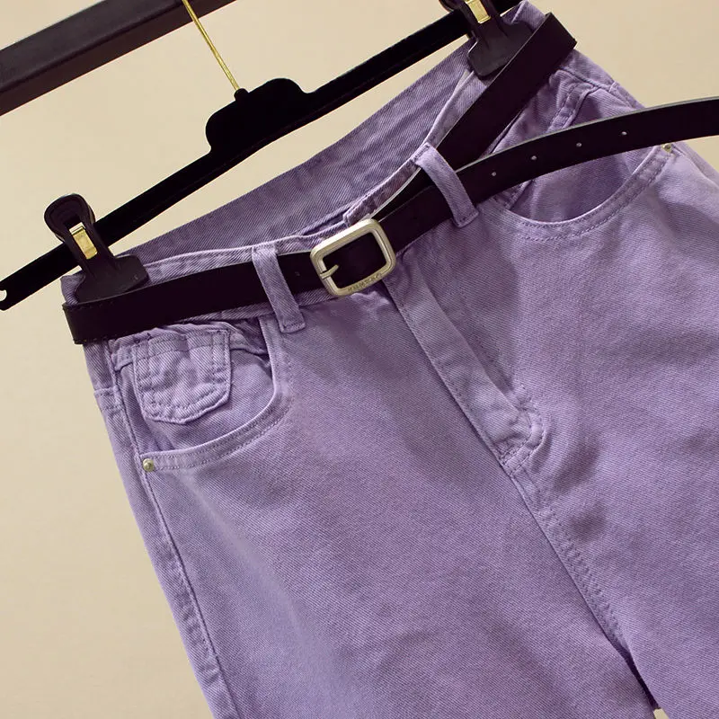 

Py1036 2020 spring summer autumn new women fashion casual Denim Pants woman female OL baggy jeans women high waisted jeans