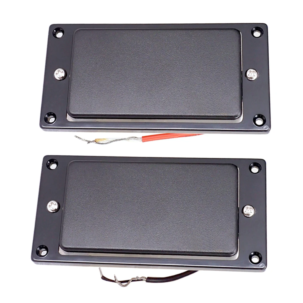Черные двойные катушки Humbucker Пикап запечатанный Монтажное кольцо для 6-струнных