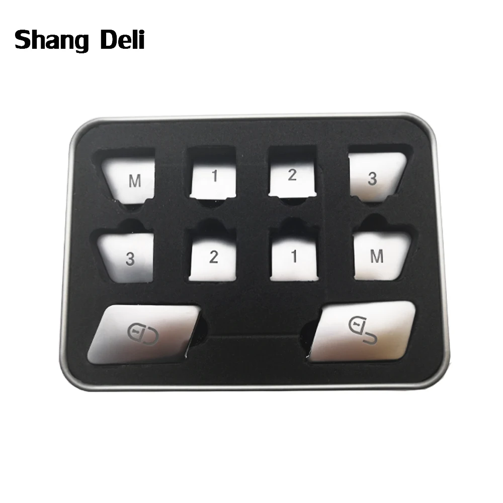 

Car Window Glass Lift Button Door Unlock Sticker Trim for Mercedes Benz A B C E GLA CLA GLK GL ML GLE Class W204 W212