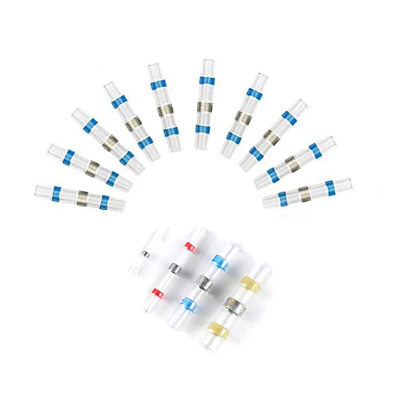 

10/20/50pcs Heat Shrink Connector Fast Butt Terminals Kit Tube Insulated Electrical Solder Seal Wire Sleeve Waterproof U27