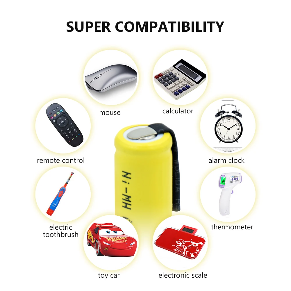 

aaa nimh 1.2v 1000mAh cells pilha recarregavel AAA NI-MH Phone batteries wireless keyboard rechargeable mouse toy With Tabs